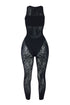 Xia Hallow Out Sleeveless Cutout Jumpsuit Rompers + Jumpsuits EDGE